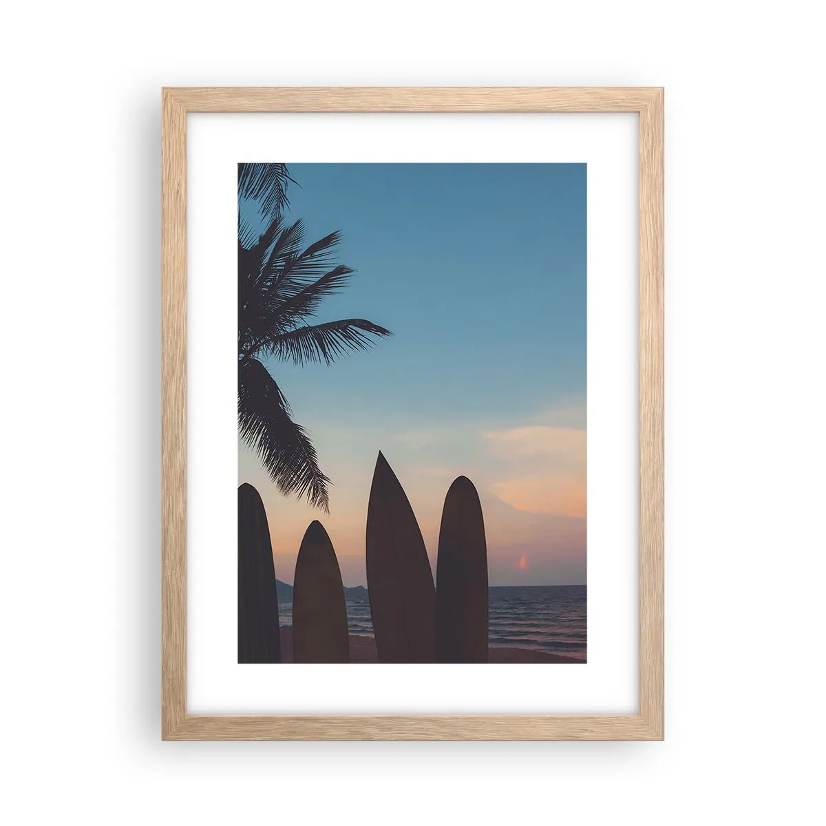 Een poster in een licht eiken lijst - Morgen wordt ook leuk - 30x40 cm