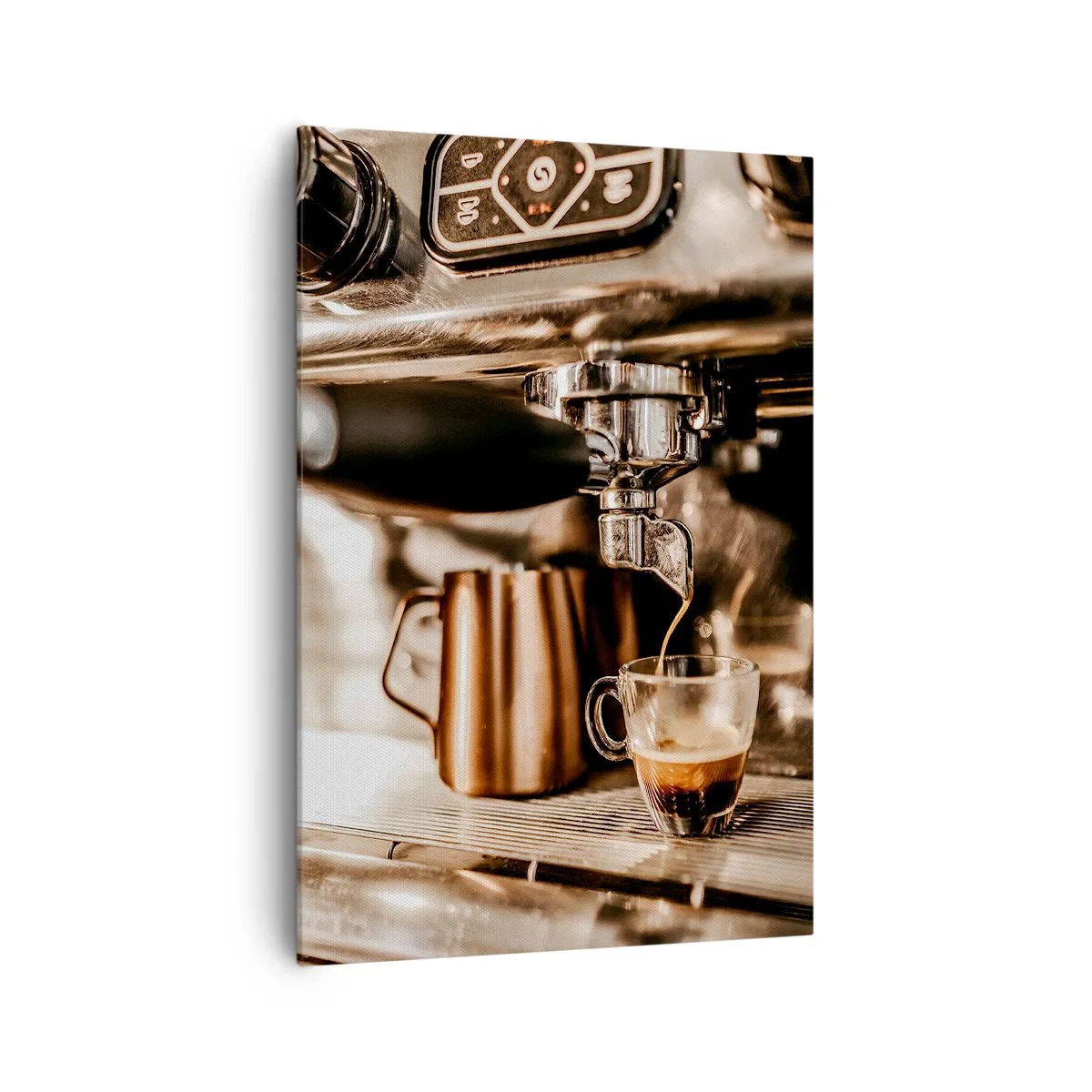 Schilderen op canvas - Koffie gloed - 70x100 cm