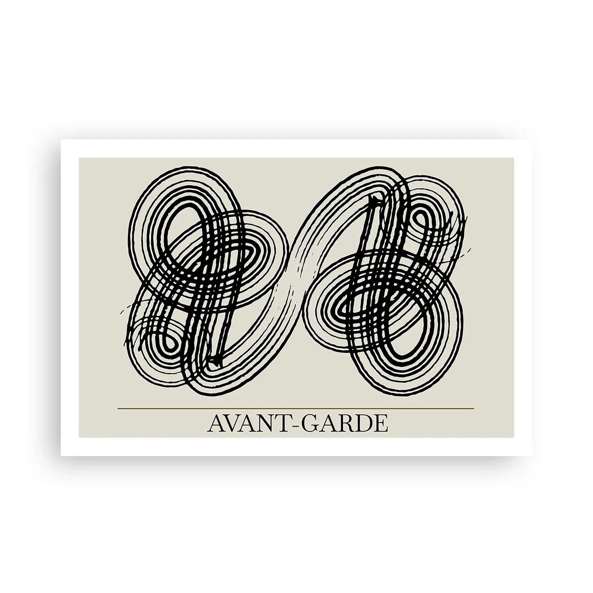 Poster - Het kwam er spontaan uit - 91x61 cm