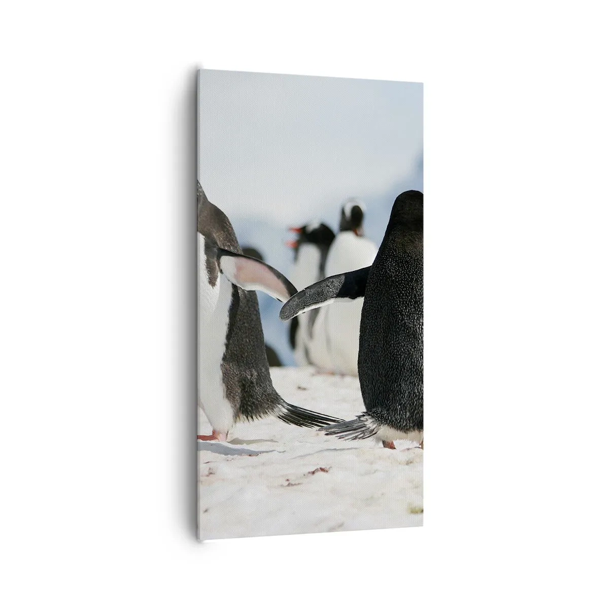 Schilderen op canvas - Dansen in de sneeuw - 65x120 cm