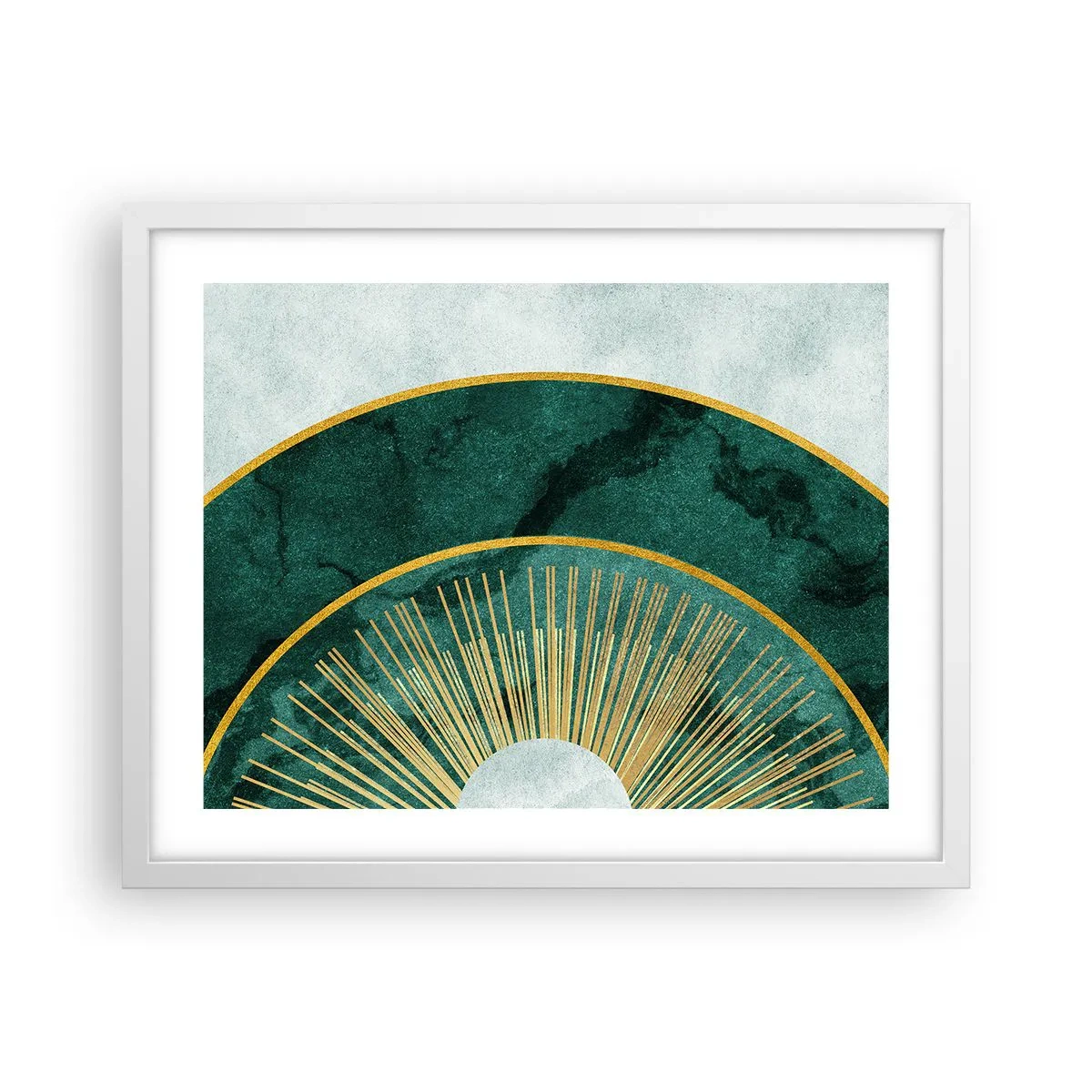 Poster in een witte lijst - Een ander zonnestelsel - 50x40 cm