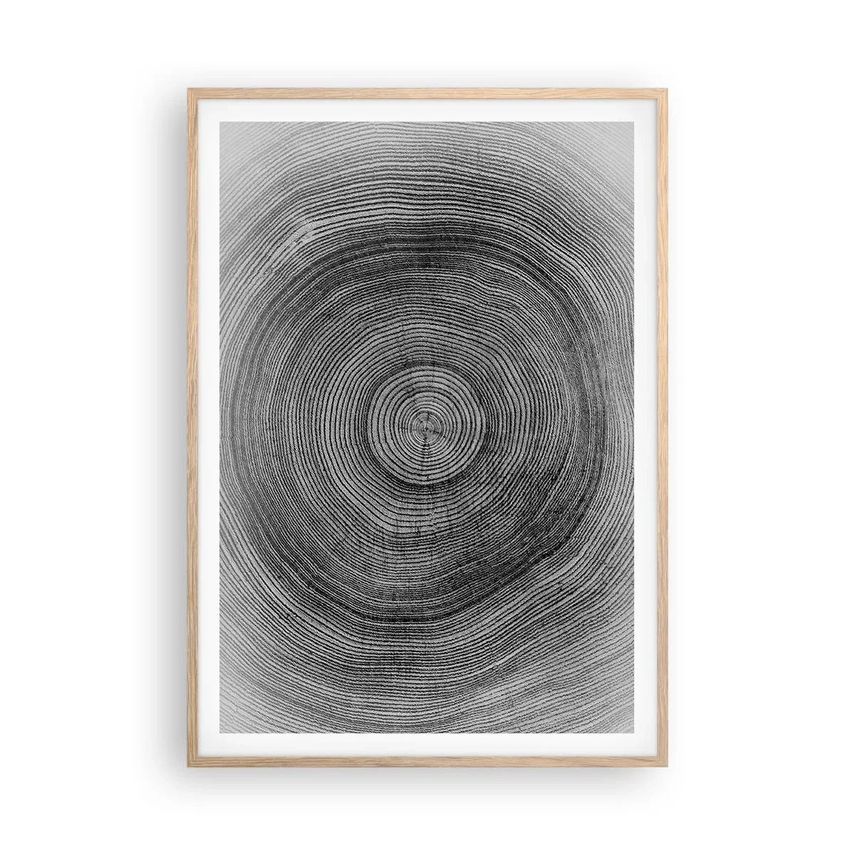 Een poster in een licht eiken lijst - Teken van de tijden - 70x100 cm