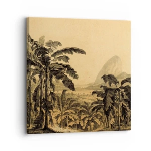 Schilderen op canvas - in een koloniaal klimaat - 30x30 cm