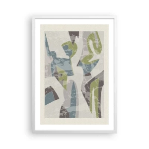 Poster in een witte lijst - Compositie achter het glas - 50x70 cm