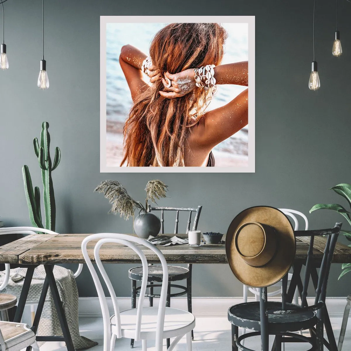 Poster - Een zusje van water en zon - 40x40 cm