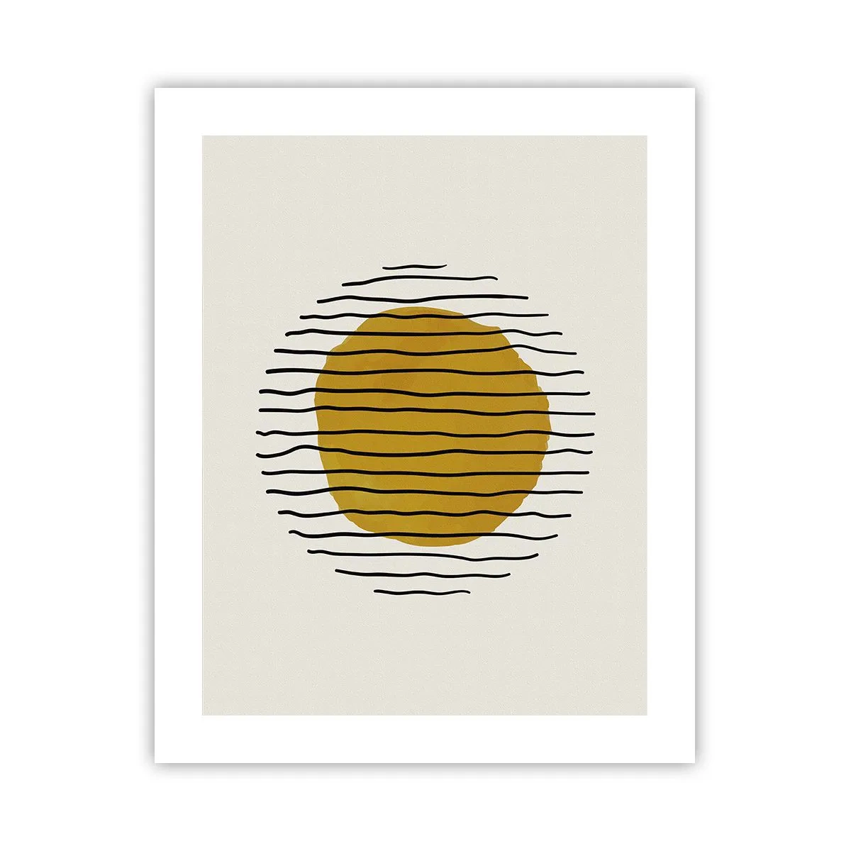 Poster - Abstractie trillend van warmte - 40x50 cm