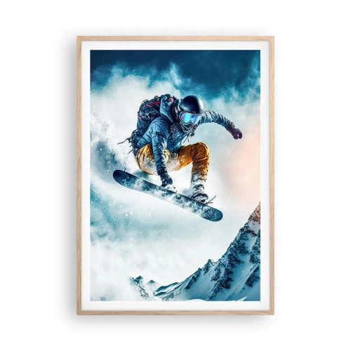 Een poster in een licht eiken lijst - Extreme emoties - 70x100 cm