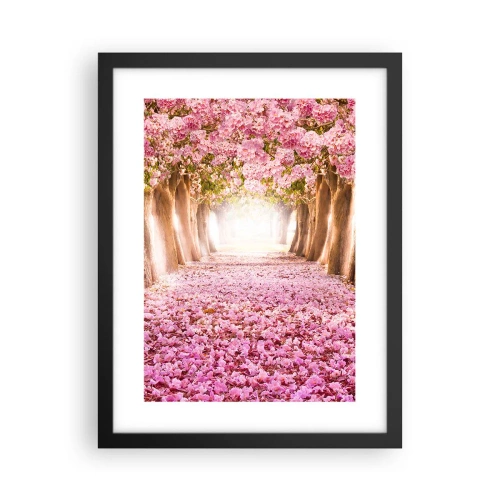 Poster in een zwarte lijst - De weg naar het paradijs - 30x40 cm