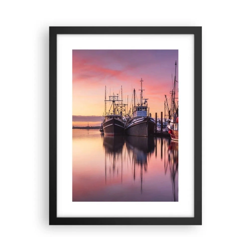 Poster in een zwarte lijst - Voor de volgende dag - 30x40 cm