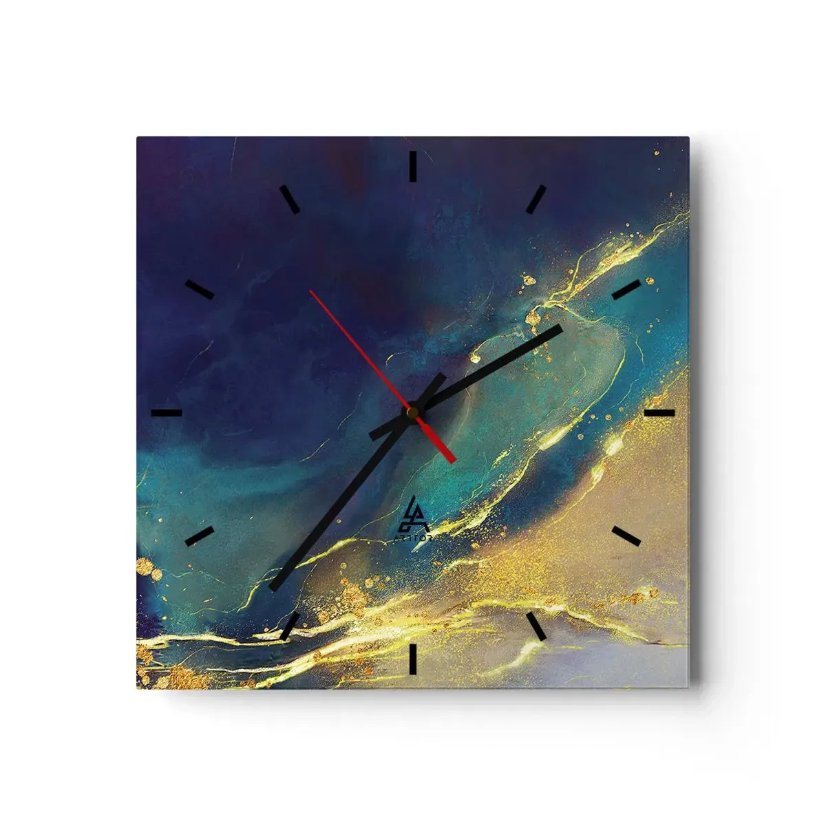 Wandklok - Klok - De gouden poel - 30x30 cm