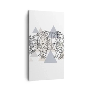Schilderen op canvas - Structuur van kracht - 45x80 cm