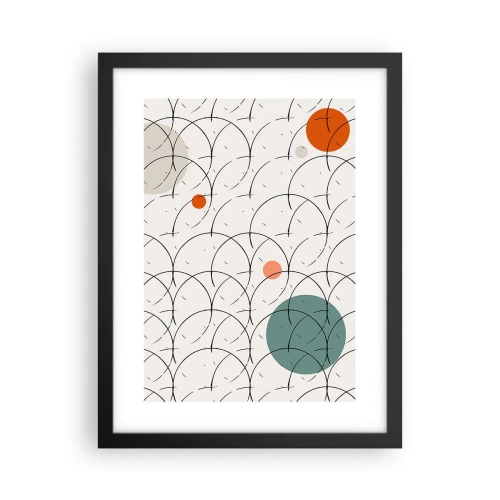 Poster in een zwarte lijst - In de pop-art-sfeer - 30x40 cm
