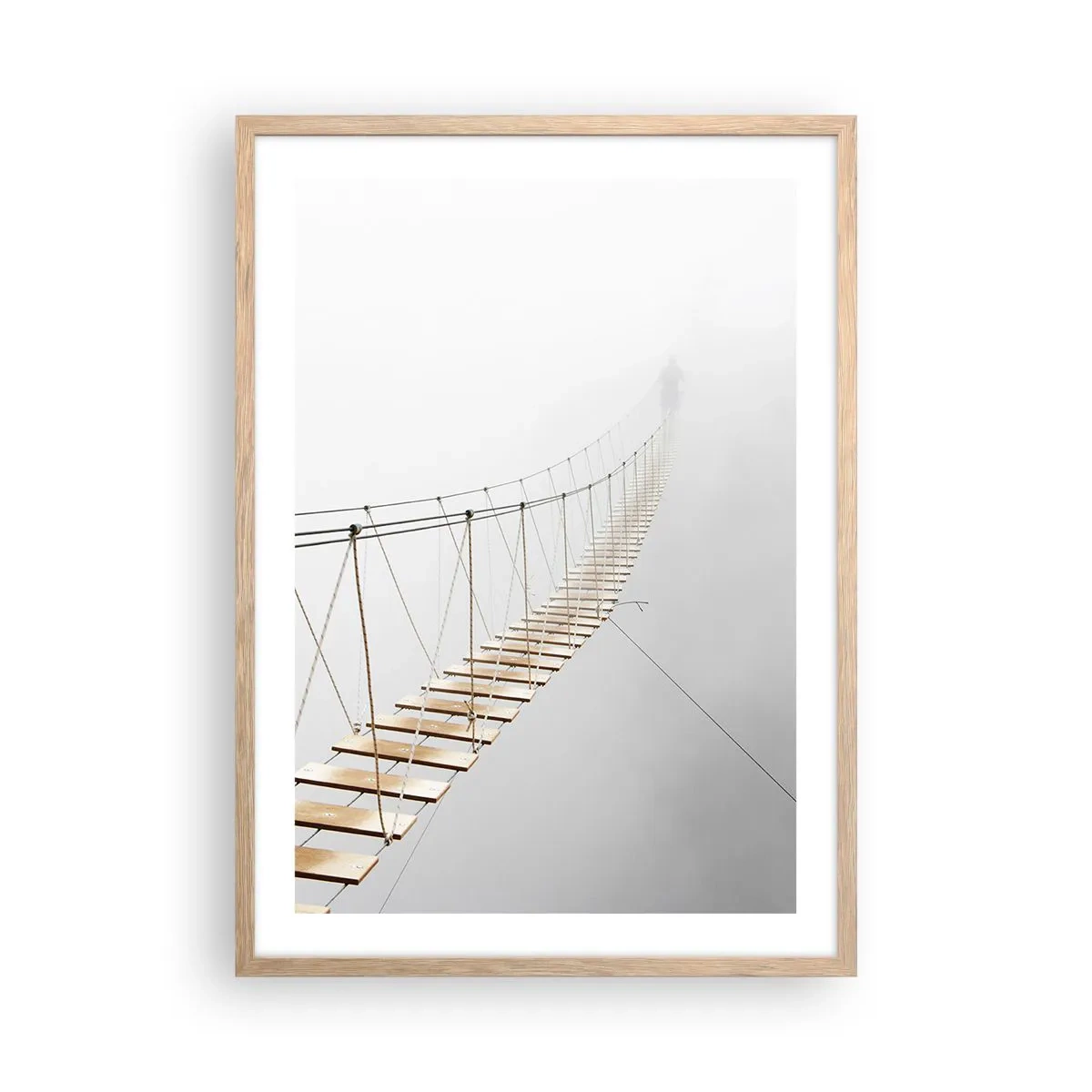 Een poster in een licht eiken lijst - Waar zal het je brengen? - 50x70 cm