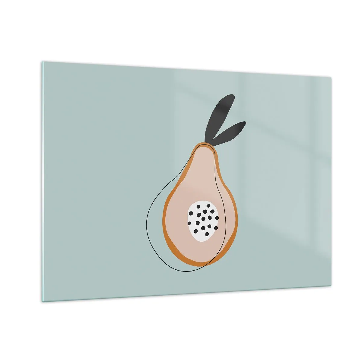 Schilderen op glas - Doordringen in de aard van de dingen - 100x70 cm