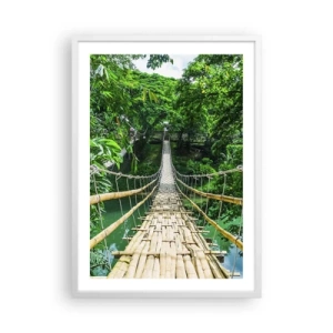 Poster in een witte lijst - Apenbrug over de green - 50x70 cm