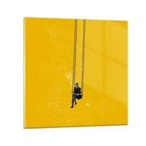 Schilderen op glas - Dag als iedere dag - 50x50 cm