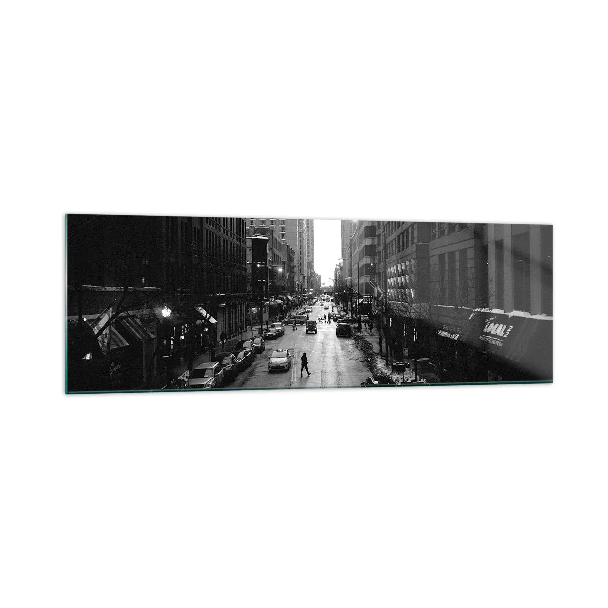 Schilderen op glas - Een andere dag zoals elke andere dag - 160x50 cm