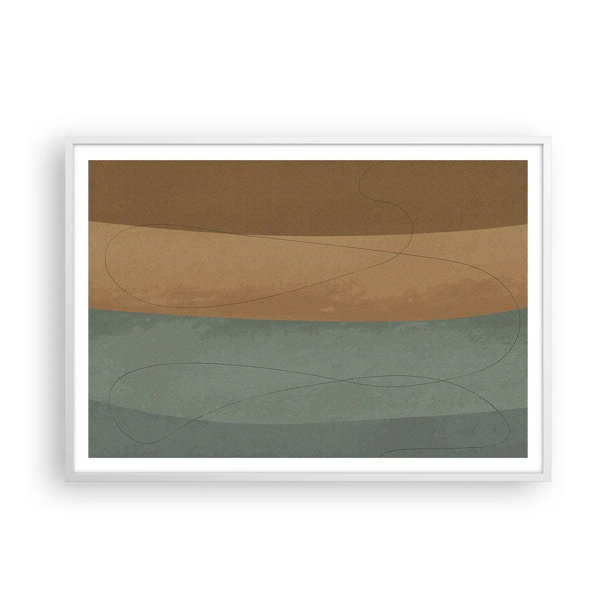 Poster in een witte lijst - Horizontale compositie - 100x70 cm