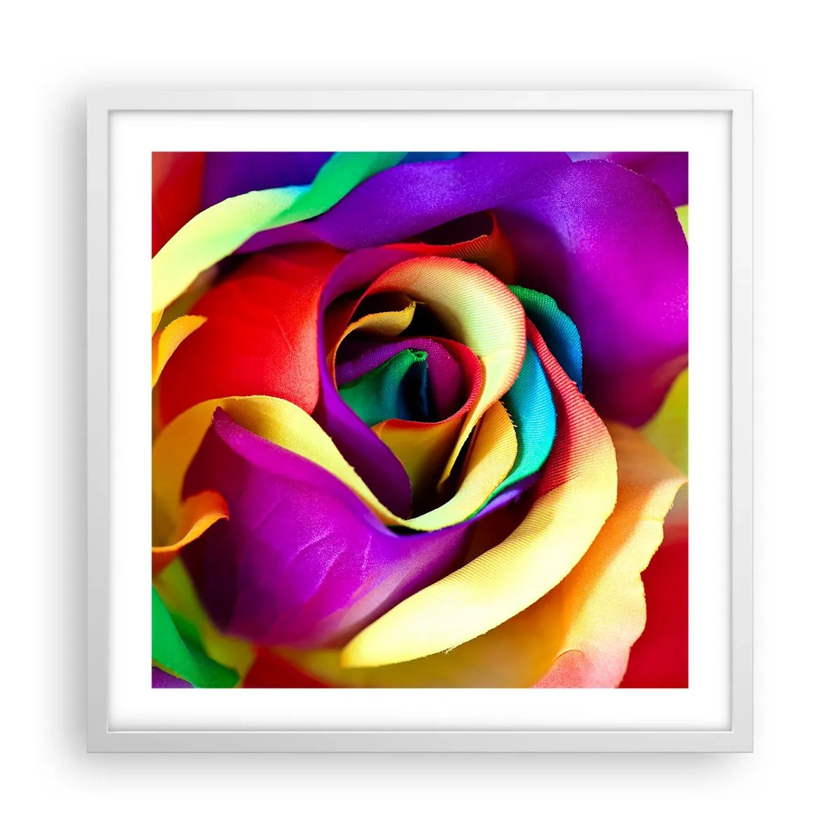 Poster in een witte lijst - Het is onmogelijk - 50x50 cm