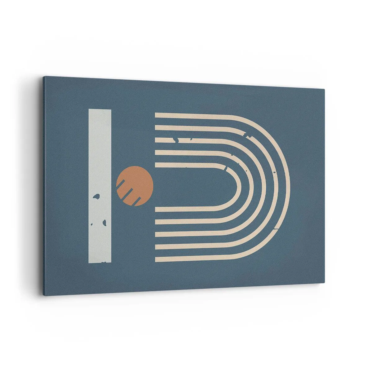 Schilderen op canvas - Geometrie op de granaatappel - 120x80 cm