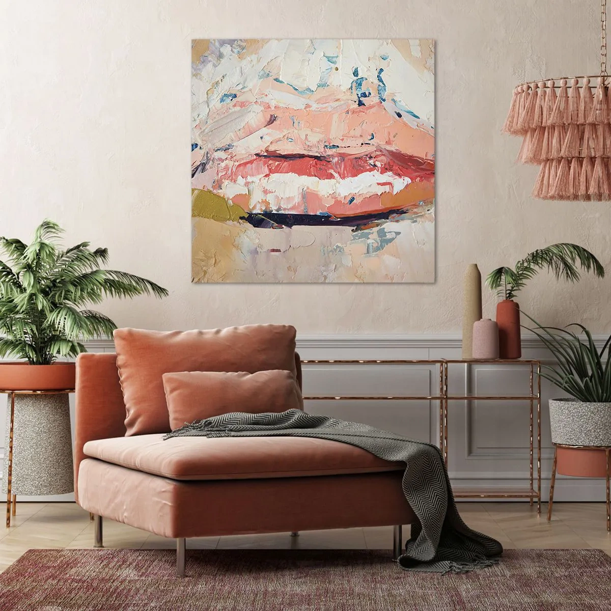 Schilderen op canvas - Het wekt de zintuigen - 30x30 cm