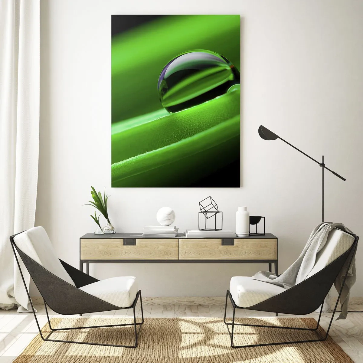Schilderen op glas - Leven van dichtbij - 50x70 cm