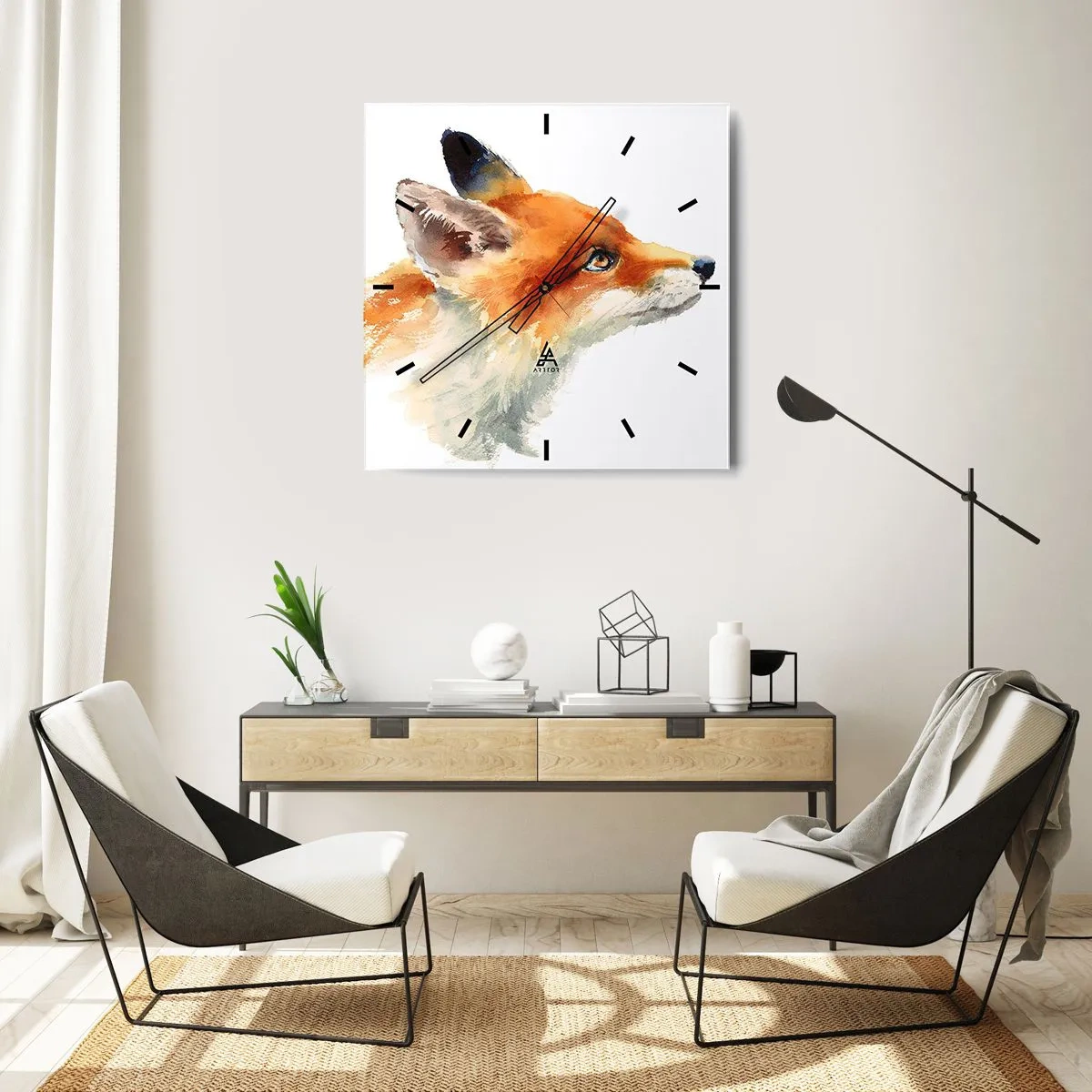 Wandklok - Klok - Je kunt nooit voorzichtig genoeg zijn - 30x30 cm