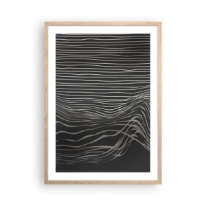 Een poster in een licht eiken lijst - Ritme en accent - 50x70 cm