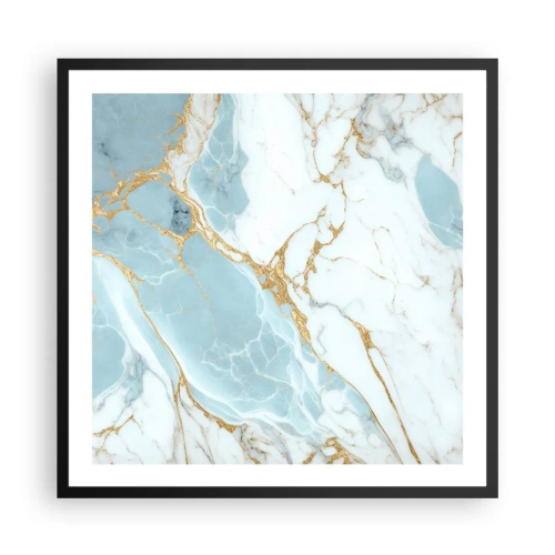 Poster in een zwarte lijst - Rijkdom van steen - 60x60 cm