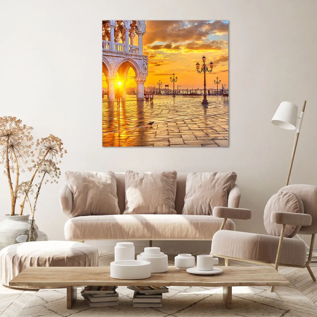 Schilderen op canvas - Waar is iedereen? - 50x50 cm