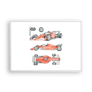 Poster in een witte lijst - Jaag je droom na - 100x70 cm