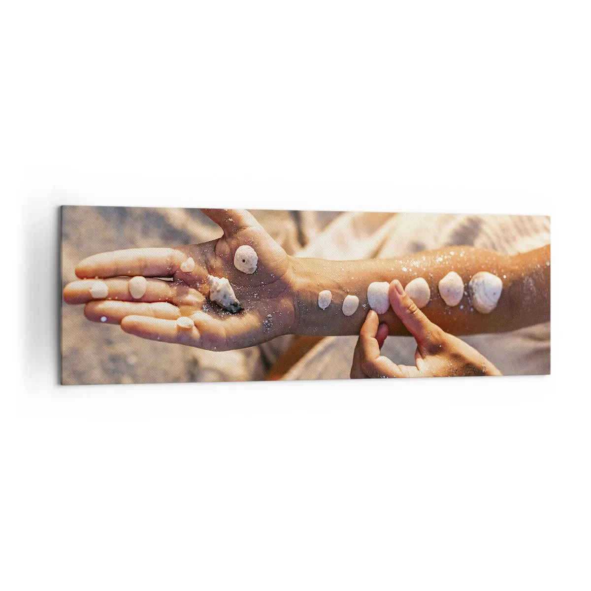 Schilderen op canvas - Schoonheid binnen handbereik - 160x50 cm