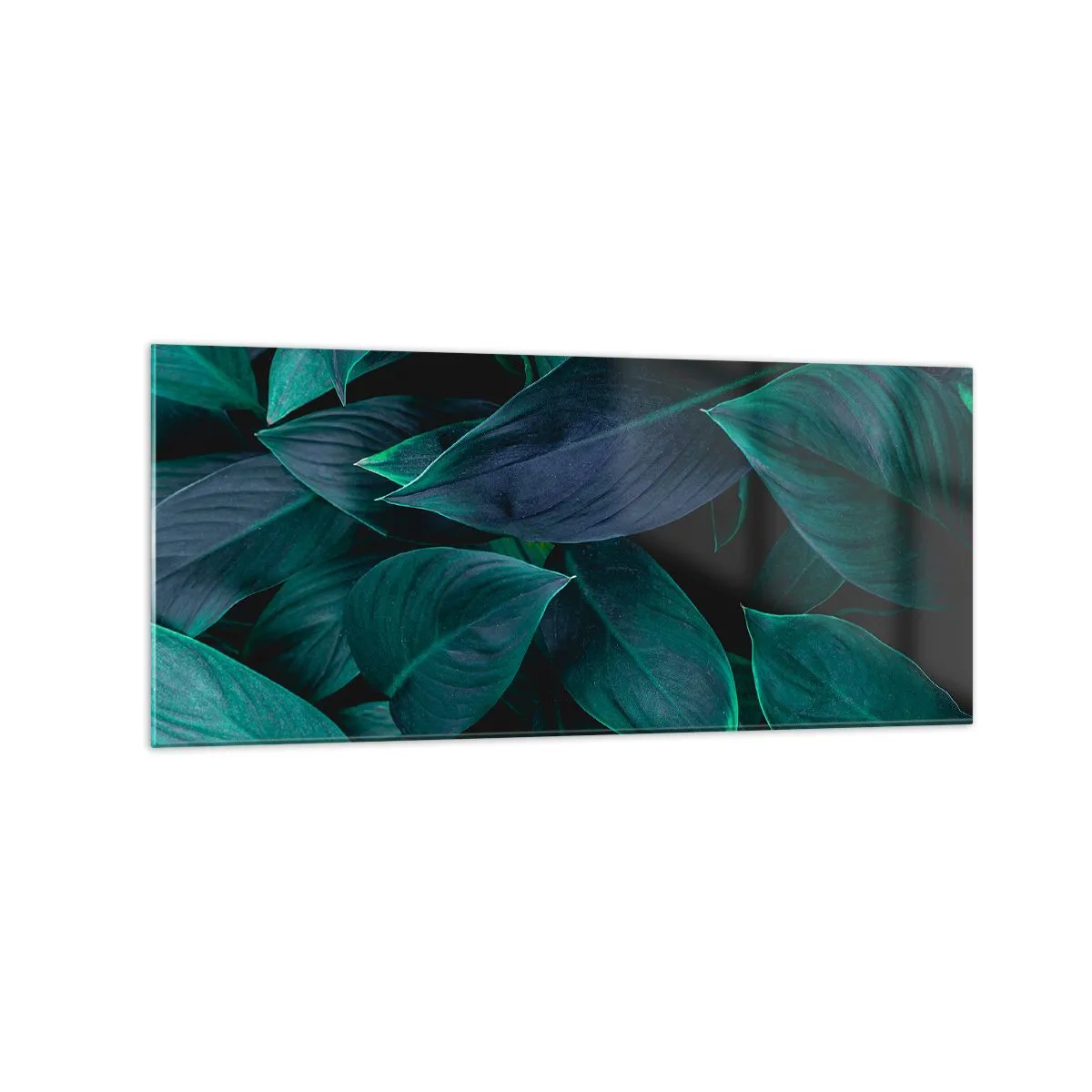 Schilderen op glas - Groen op zichzelf - 120x50 cm
