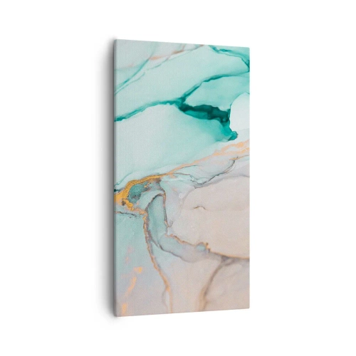 Schilderen op canvas - Een dans van vormen en kleuren - 55x100 cm