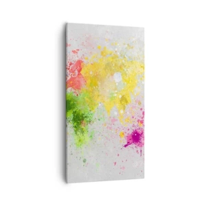 Schilderen op canvas - Alle kleuren van de wereld - 55x100 cm