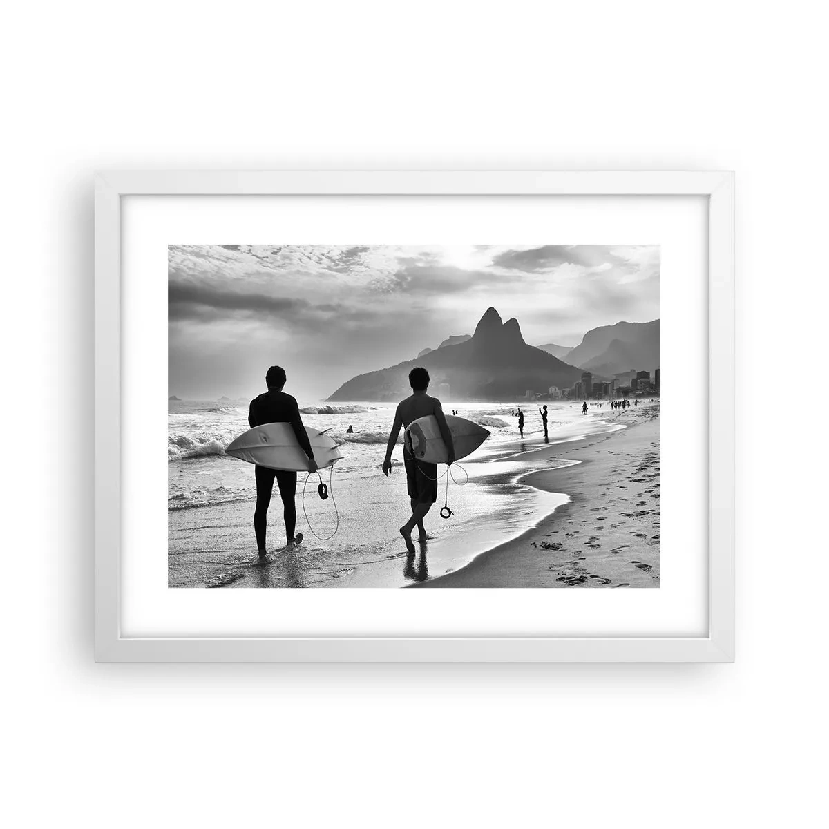 Poster in een witte lijst - Enkele golf samba - 40x30 cm