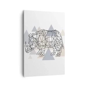 Schilderen op canvas - Structuur van kracht - 70x100 cm