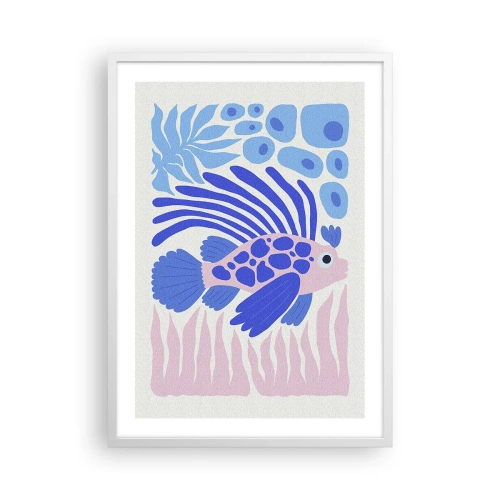 Poster in een witte lijst - In je element - 50x70 cm
