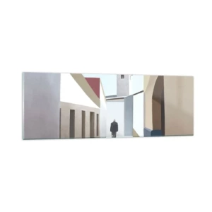 Schilderen op glas - Een zonnige wandeling - 90x30 cm