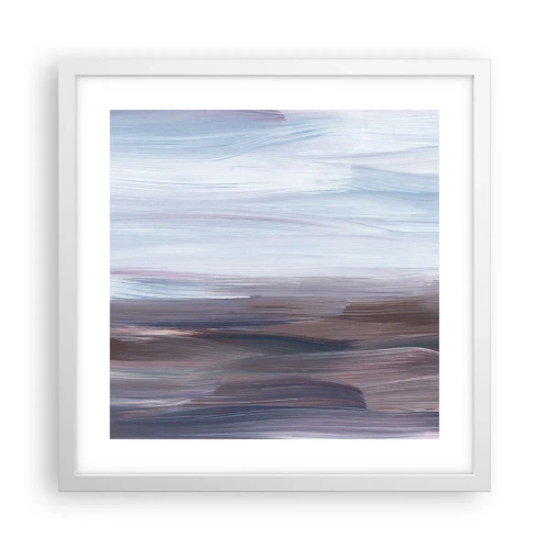 Poster in een witte lijst - Elementen: water - 40x40 cm