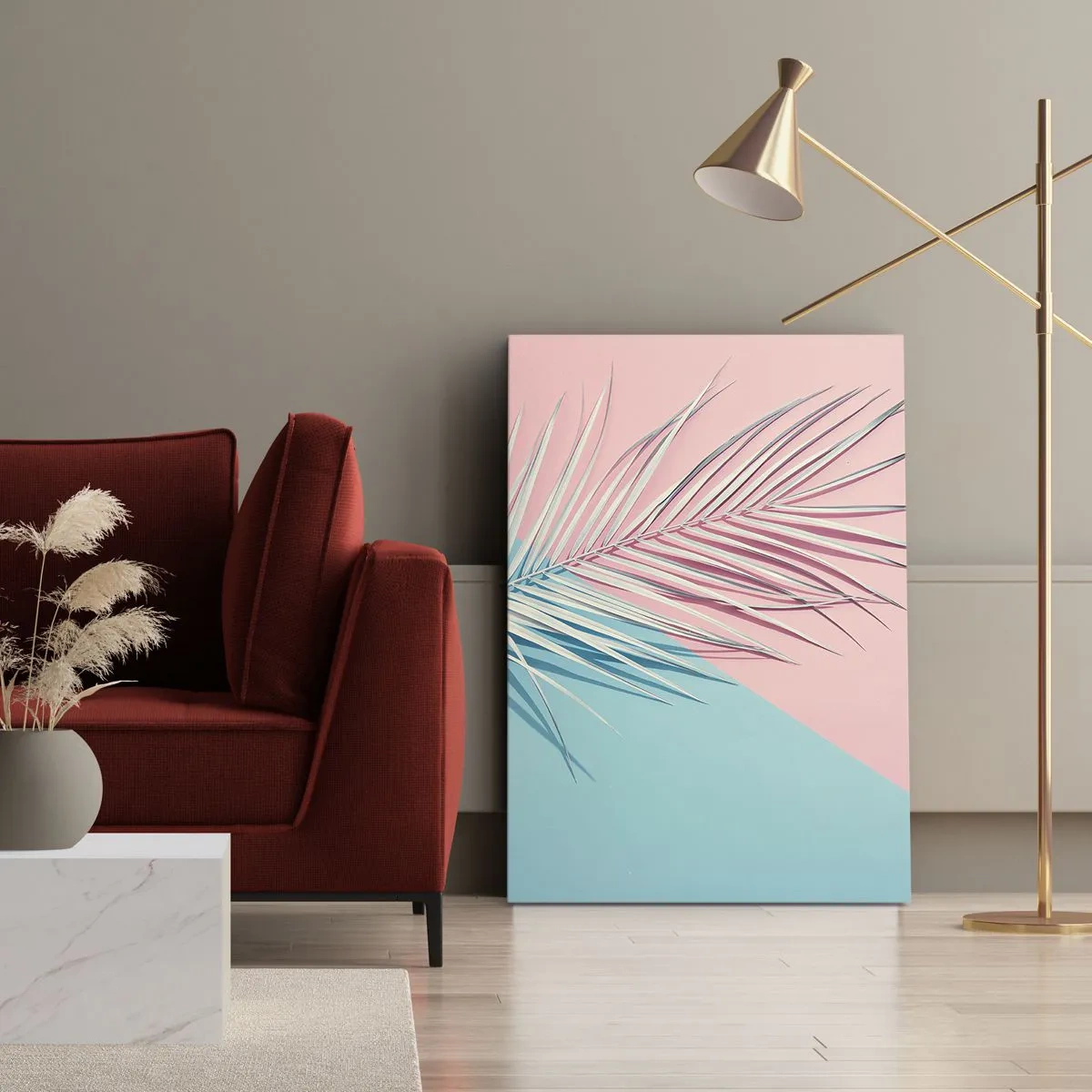 Schilderen op canvas - Tropische impressie - 45x80 cm