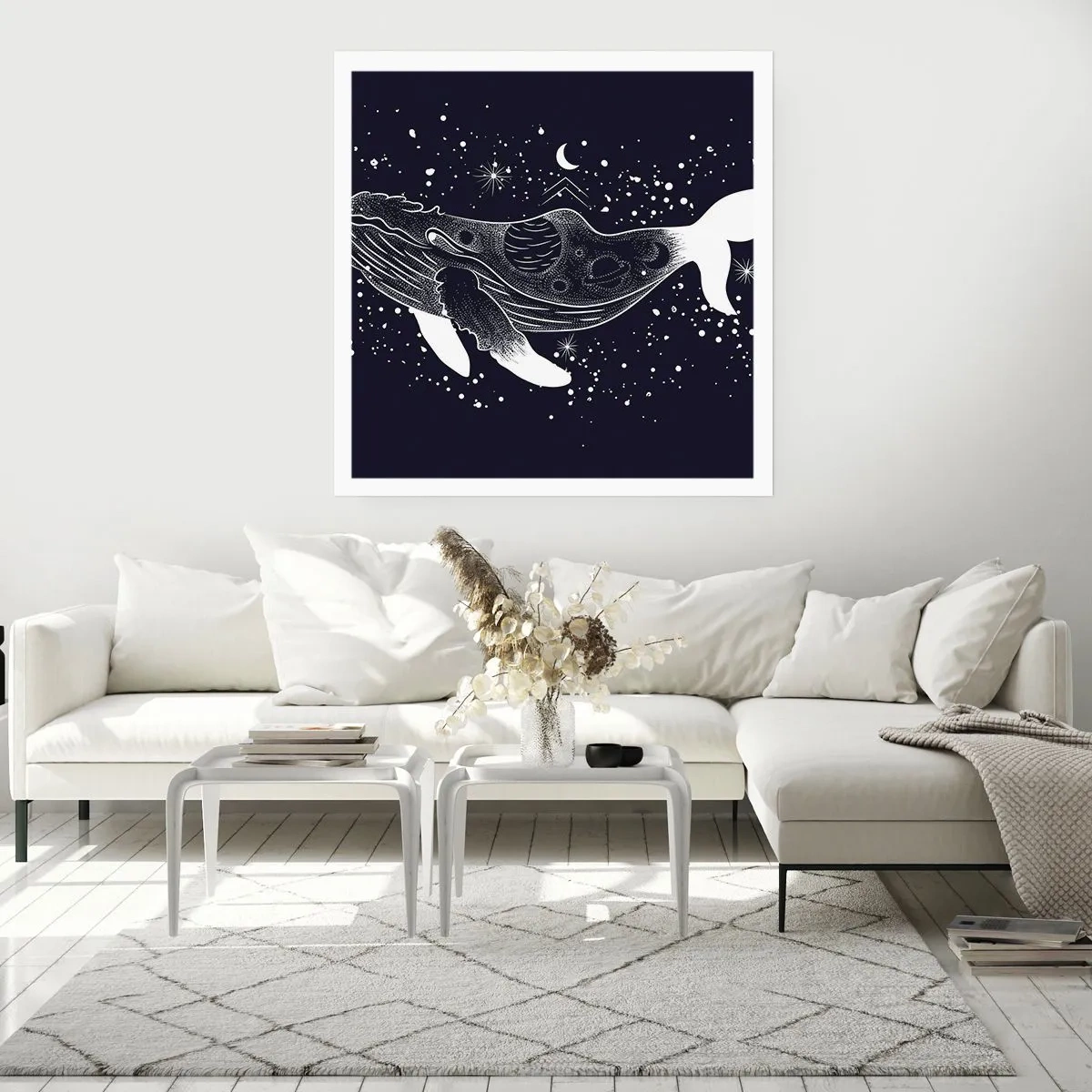 Poster - In de oceaan van het universum - 50x50 cm
