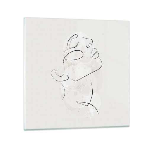 Schilderen op glas - De omtrek van een droom - 30x30 cm