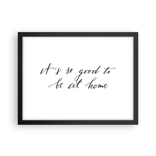 Poster in een zwarte lijst - De hele waarheid - 40x30 cm
