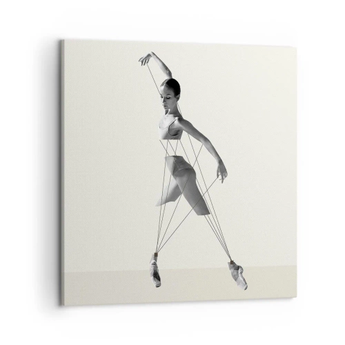 Schilderen op canvas - In het theater van de wereld - 50x50 cm