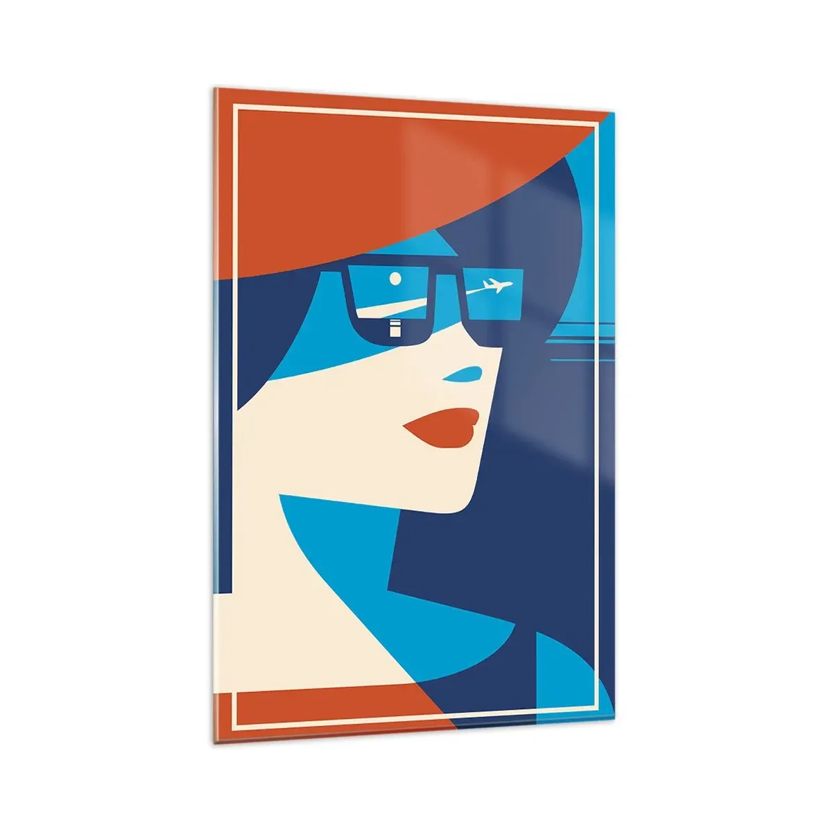 Schilderen op glas - Vakantie trip - 80x120 cm