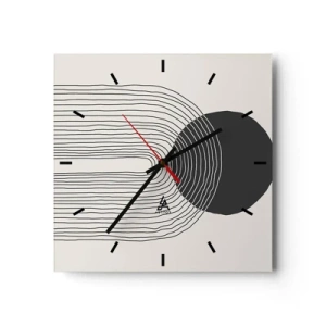 Wandklok - Klok - Bibberen en vertrouwen - 30x30 cm