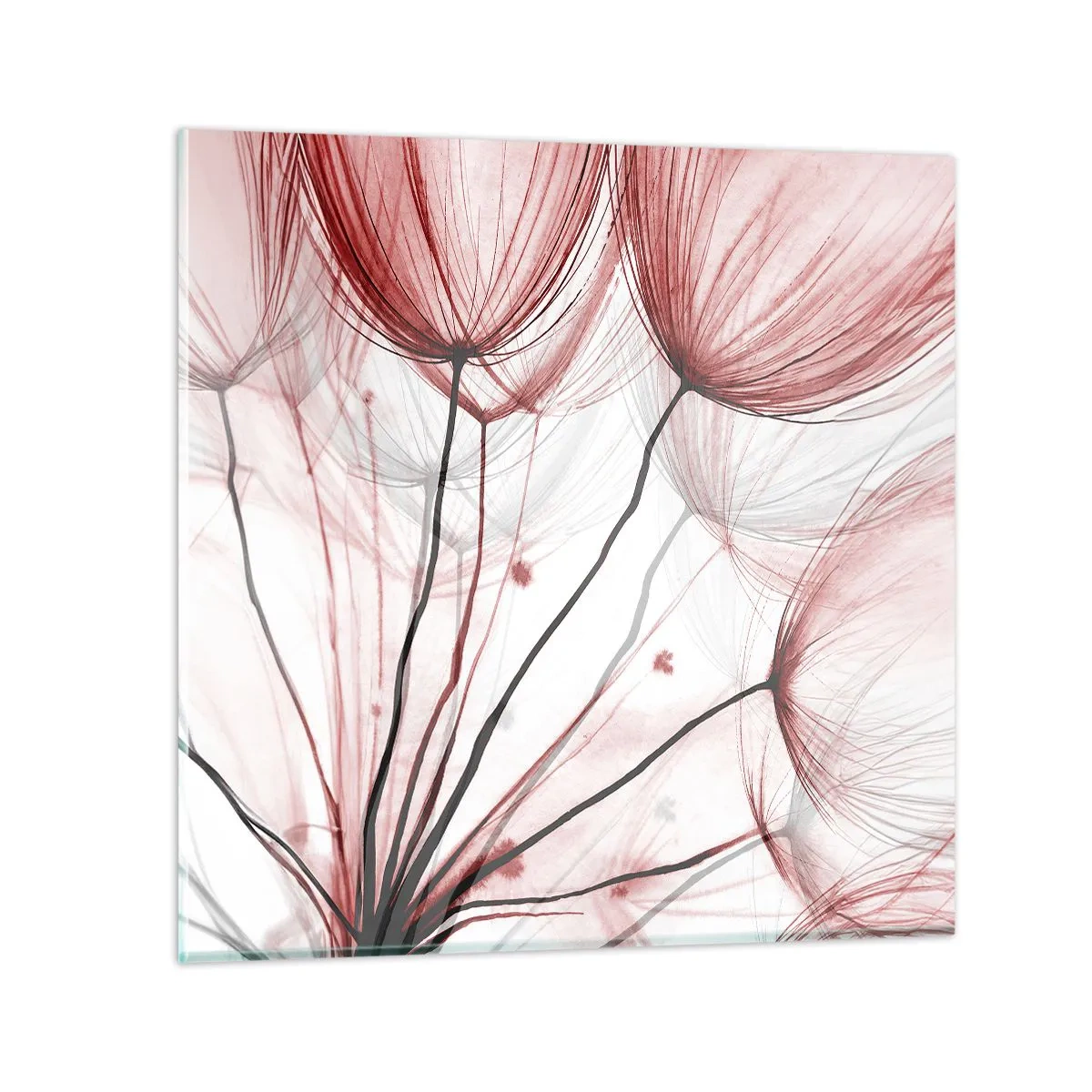 Schilderen op glas - Vóór het vertrek - 60x60 cm