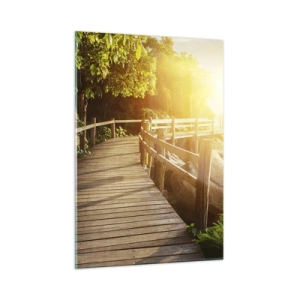 Schilderen op glas - Nog een beurt, nog een wonder - 50x70 cm