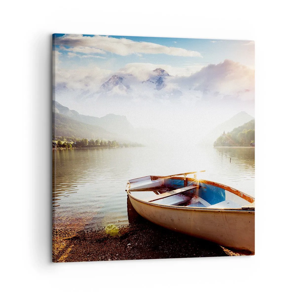 Schilderen op canvas - Bij het grote en heldere water - 50x50 cm